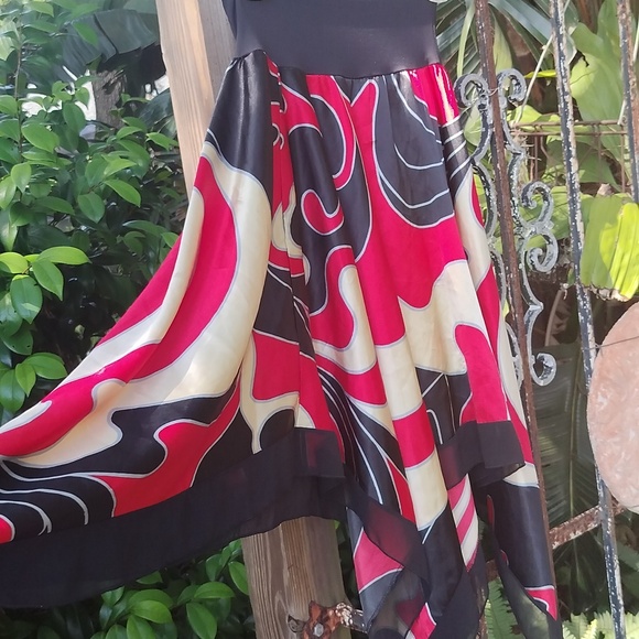 Lucca pre Y2K vintage sexy handkerchief skirt XSmall - Picture 2 of 6